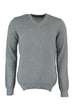 New Gray Men 'S V-Neck Sweater
