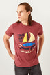 Red Men 'S Cotton Printed T-Shirt