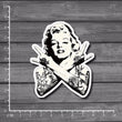 Marilyn Monroe Waterproof Suitcase/ Laptop Sticker