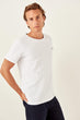 White New Men 'S Pattern Short Sleeve Cycling Neck New T-shirt