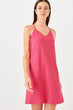 Fuchsia Askılı Knit Dress