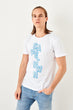 White Men 'S Printed T Shirt
