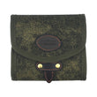 Fly Fishing Wallet Small Pouch Fishing Accessories Bait Storage Case Fleece Padded Canvas & Leather