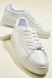 White Lame Women Sneaker