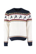 Navy Blue Men 'S Bike Collar Sweater