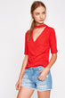 Women Red T Shirt