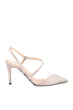 Gray Suede Transparent Detailed Women Heels Shoes