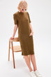 Khaki Knitted Dress