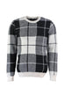 Black Male Bicycle Check Collar Desıgn Sweater