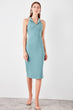 Mint Slash Detail Dress