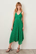 Green Skirt Asymmetrical Dress