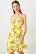 Yellow Flounces Dress