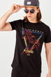 Black Men 'S Cotton Printed T-Shirt TMNSS19TX0076