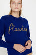 Women Blue Sweater