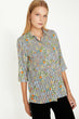 "Women 'S Black Patterned Shirt "