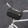 Vintage Bike Front Handlebar Bag Cycling Phone Pouch Multi-Purpose Bicycle Accessories Black Waxed Waterproof Canvas