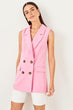 Pink Bone Button Detail Vest