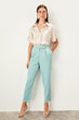 Mint High Waist Jacket and Pants Suit Pants