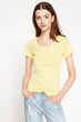 Women Yellow Short Sleeve T-Shirt