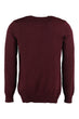 New Burgundy Men 'S Bike Collar Sweater