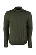 Khaki Male Turtleneck Sweater
