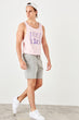 Gray Male Waist Elasticized Pockets New Shorts