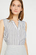 Women Navy Striped Shirt