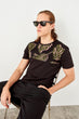 New Black New Men 'S Printed Short Sleeve Cycling Neck T Shirt