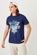Navy Blue Men 'S Cotton T Shirt