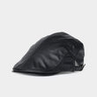 Synthetic PU Leather Unisex Beret Hats