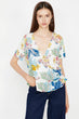 "Women 'S White Floral Blouse "