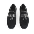 New Slip-On Suede Tassel Loafers Shoes Flat Square Toe Customized Men's Casual Footwear Office Driving Zapato Hombre