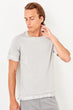 Gray Men 'S Short Sleeve Cycling Neck Printed New T-shirt