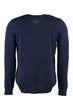 New Navy Blue Male V-Neck Sweater