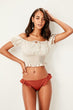 Cinnamon Ruffle Detail Bikini Six