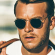 Retro Small Round Sunglasses Men Vintage Brand Shades Male Metal Sun Glasses For Men 2018 Fashion Designer