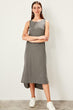 Anthracite Bike Collar Knitted Dress