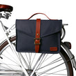 Retro Canvas Bike Rear Seat Pannier Bag Bicycle Front Tube Pouch City Tote Cycling Water Repellent Handle Briefcase