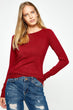 Women Burgundy Sweater