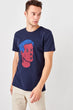 Navy Blue Men 'S Printed New T-shirt