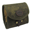 Vintage Fishing Accessories Green Canvas Leather Fishing Fly Wallet Small Case Storage Pouch