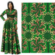 Green Summer African Prints Ethnic Garment Fabric