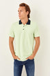 Mint Male Short Sleeve Regular Fit New Polo Collar T-Shirt