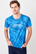 Blue Men 'S Leaf Printed New T-shirt
