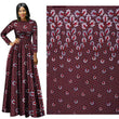 Red Maple Leaf Fall African Prints Ethnic Garment Fabric