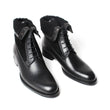 Handmade Black Classic Male Boot Fashion Casual Luxury Heel Genuine Leather Shoes Ankle Snow Winter Fur Men Boots