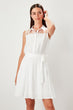 White Organza Detail Dress