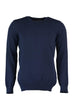 New Navy Blue Men 'S Bike Collar Sweater