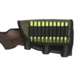 Tactical Hunting Gun Accessories Rifle Cheek Rest Pad Shooting Cartridges Holder 10 Shells for Left Hand