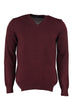 New Burgundy Men 'S V-Neck Sweater